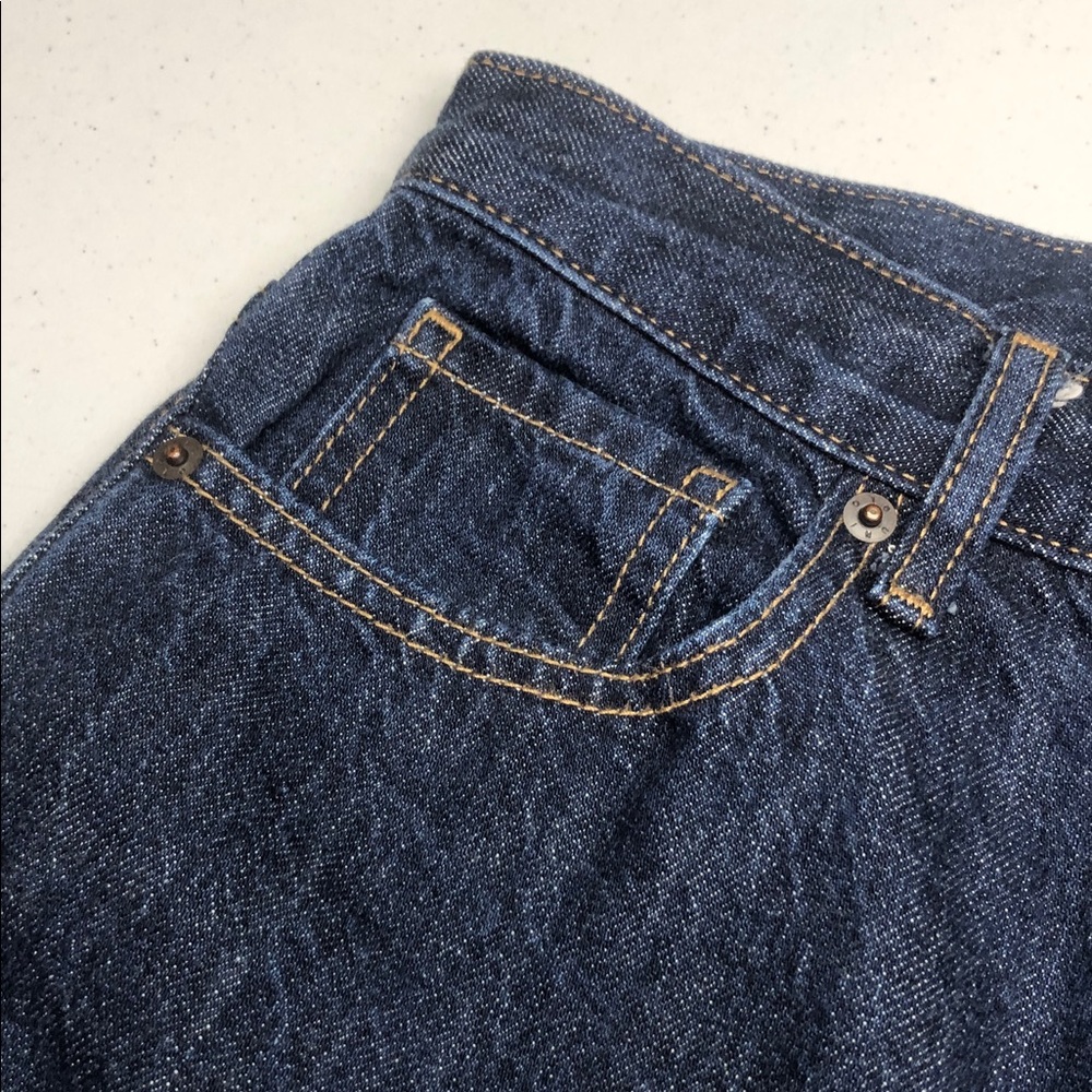 LIKE NEW UNIQLO WIDE LEG STRAIGHT JEANS 24x27 ⭐️ - Picture 7 of 13